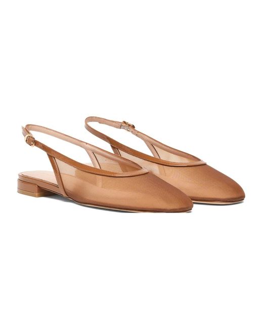 Stuart Weitzman Brown Ballerina Shoes