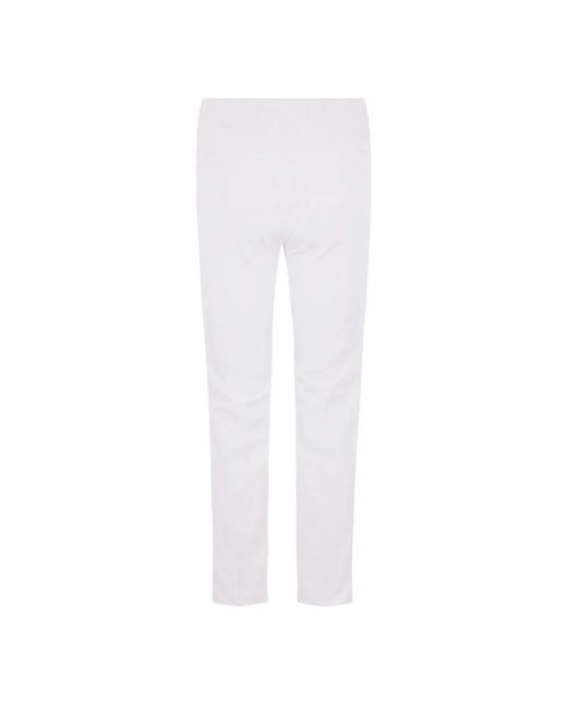 Incotex White Straight Trousers