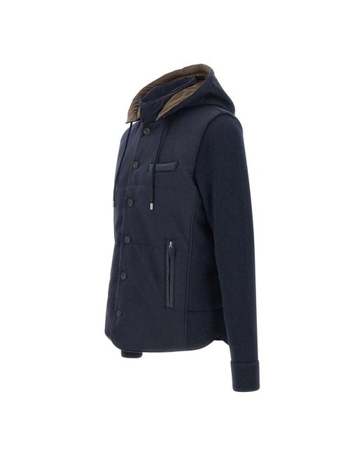 Gran Sasso Blue Winter Jackets for men