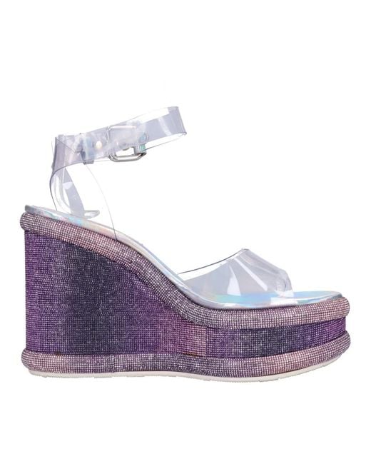 Casadei Purple Wedges