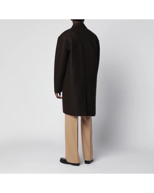 Harris Wharf London Black Single-Breasted Coats for men