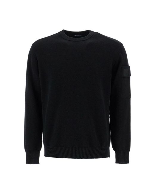 C P Company Black Round-Neck Knitwear for men