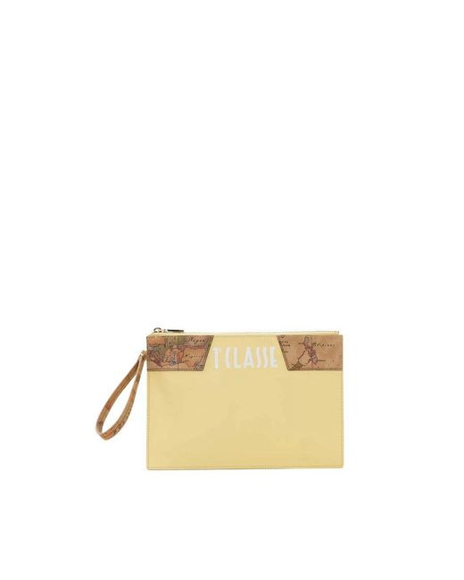Alviero Martini 1A Classe Natural Geo Mirage Banane Clutch Tasche