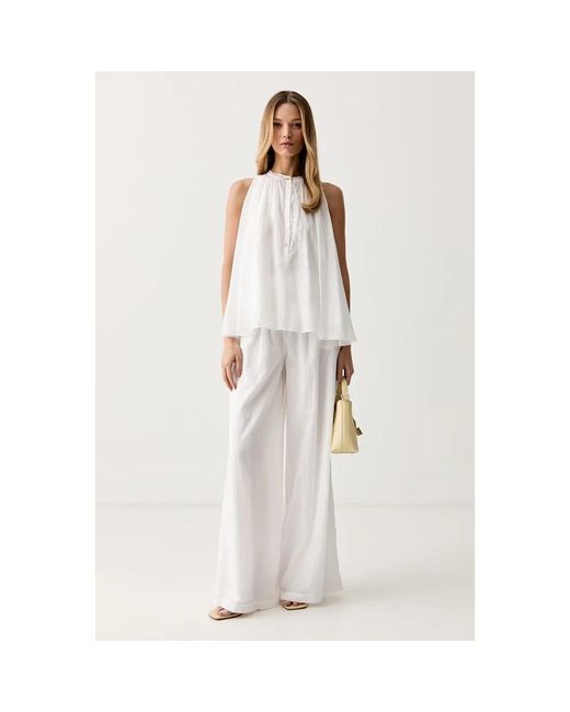 ViCOLO Katoenen Blouse in het White