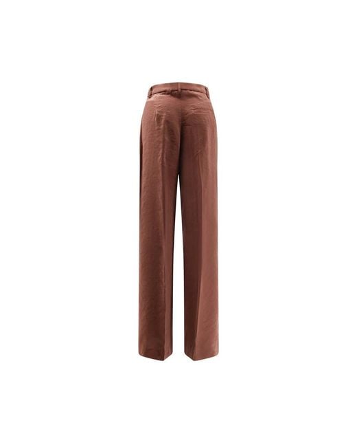 Hevò Brown Wide Trousers