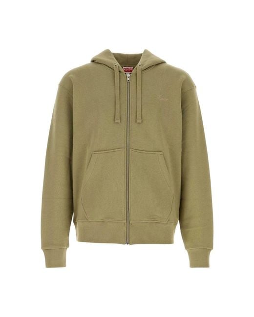 KENZO Green Zip-Throughs for men