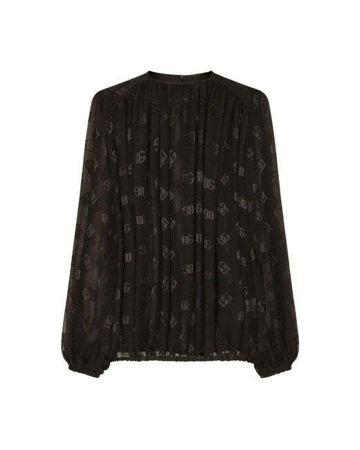 Dolce & Gabbana Black Upgrade deine garderobe mit dieser stilvollen bluse