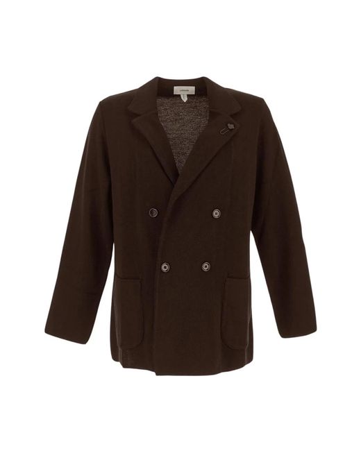 Lardini Wollen Gebreide Blazer in het Brown voor heren