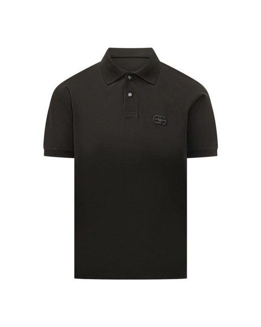 Emporio Armani Black Polo Shirts for men