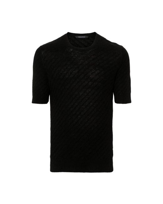 Tagliatore Schwarze t-shirts und polos kollektion in Black für Herren