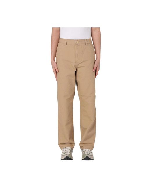 Straight Trousers Carhartt de hombre de color Natural