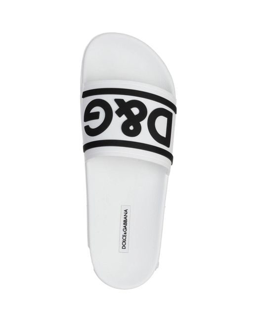 Shoes > flip flops & sliders > sliders Dolce & Gabbana pour homme en coloris White
