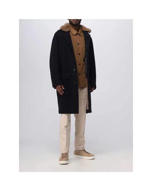 Single-Breasted Coats Brunello Cucinelli de hombre de color Black