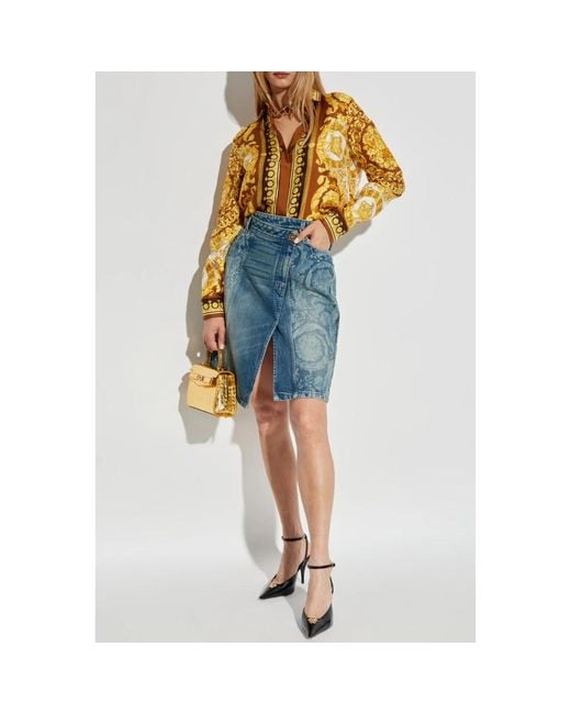 Shirts Versace en coloris Yellow