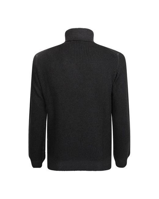 Dell'Oglio Black Turtlenecks for men
