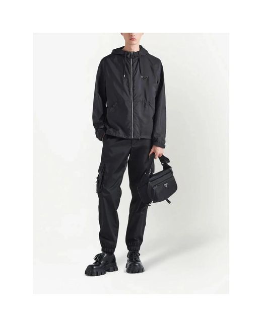 Light Jackets Prada de hombre de color Black