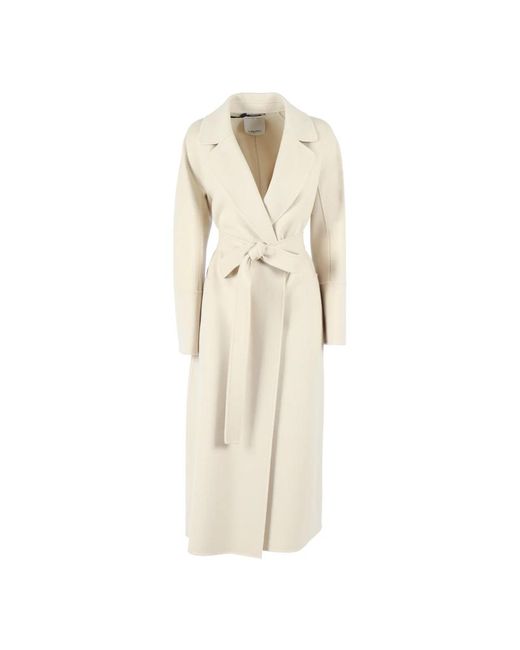 Max Mara Natural Belted Coats