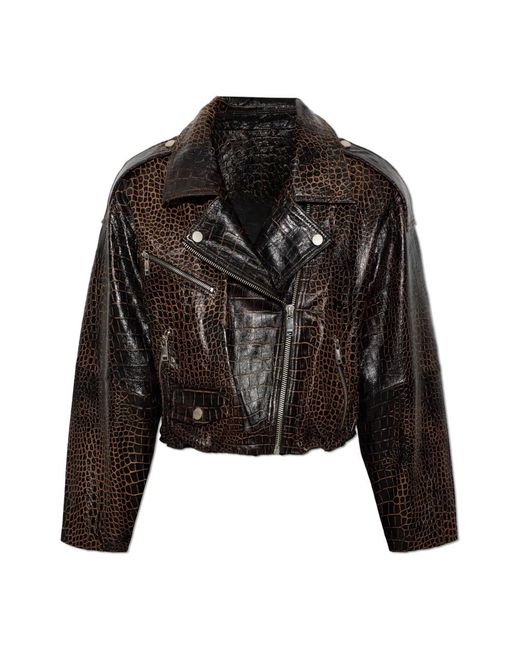 Leather Jackets Gestuz en coloris Black