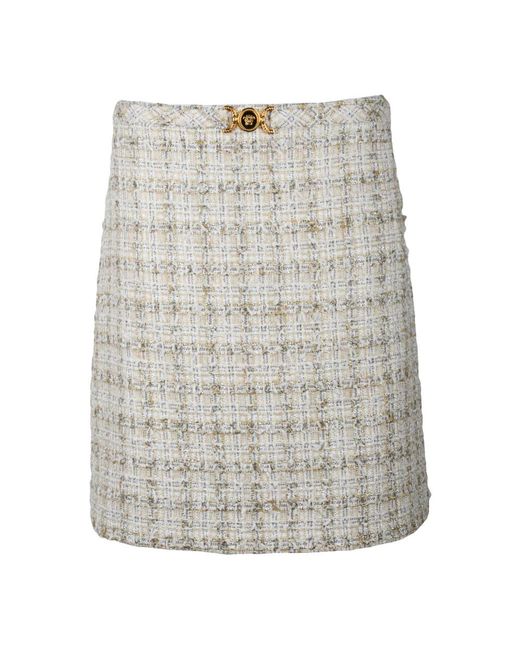 Versace Gray Short Skirts