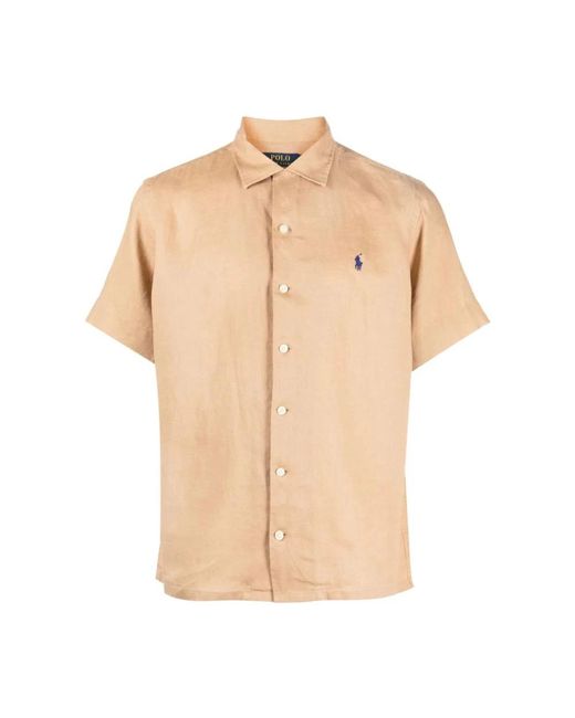Ralph Lauren Natural Short Sleeve Shirts for men