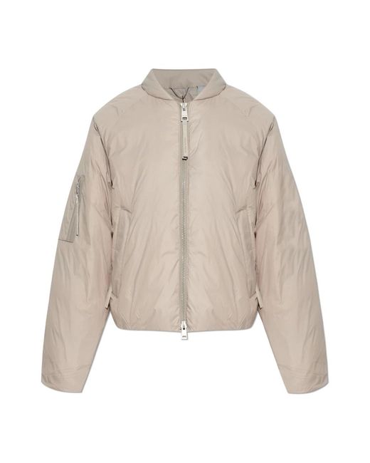Canada Goose Jassen ,Grijs ,Nylon Ella Down Jacket in het Natural