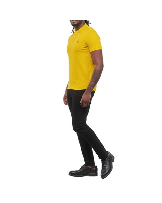 U.S. POLO ASSN. Yellow Polo Shirts for men