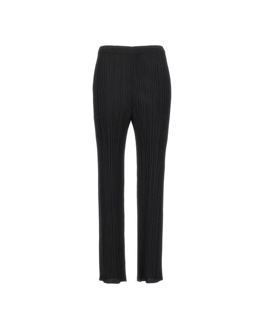 Issey Miyake Black Straight Trousers