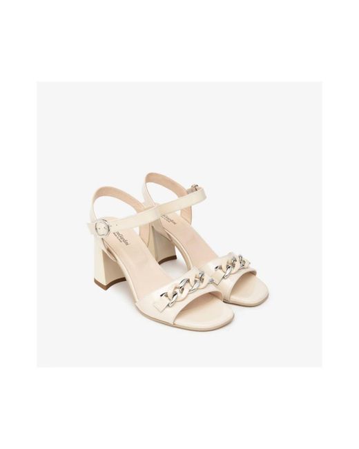 Nero Giardini White High Heel Sandals