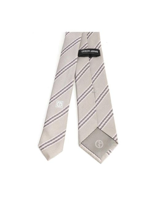 Giorgio Armani White Ties for men