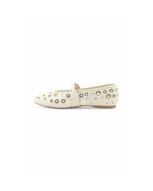 Steve Madden White Ballerina Shoes