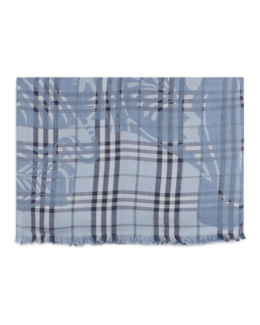 Burberry Blue Winter Scarves