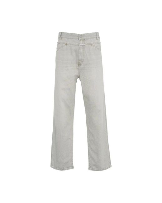 Closed Gray Straight Jeans for men