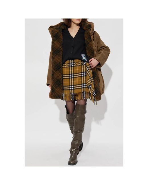 Burberry Truien & Vesten ,Zwart ,Wol Wollen Cardigan Met Logopatch in het Black