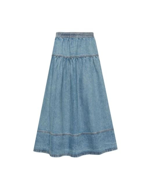 Ulla Johnson Blue Denim Skirts