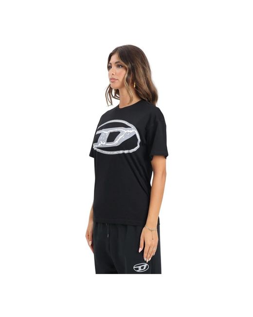T-Shirts DIESEL en coloris Black
