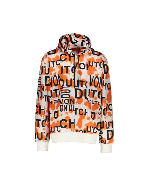 Von Dutch Lester sweatshirt - bequem und stilvoll in Orange für Herren