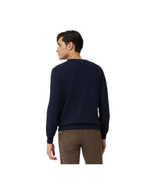 Harmont & Blaine Blue Round-Neck Knitwear for men