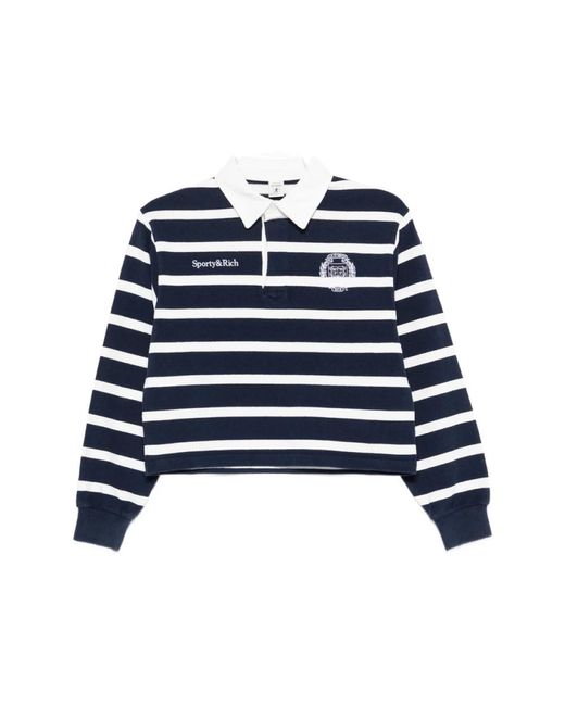 Sporty & Rich Blue Polo Shirts