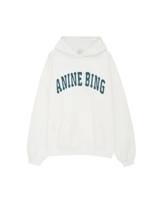 Anine Bing White Sweatshirts