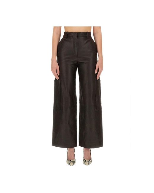 Khaite Black Wide Trousers