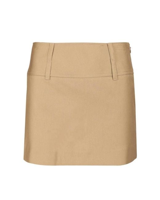 DUNST Rokken ,Polyester Micro Mini Rok in het Natural