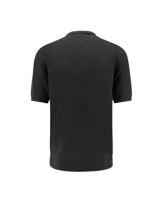 Laneus Black Polo Shirts for men