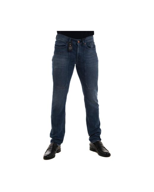 Jeans denim cinque tasche prodotto in italia di Jeckerson in Blue da Uomo