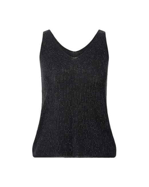 Sleeveless Tops Joseph Ribkoff de color Black