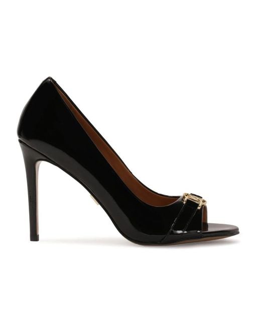 Kazar Black Luxuriöse Schwarze Peep-Toe-Pumps