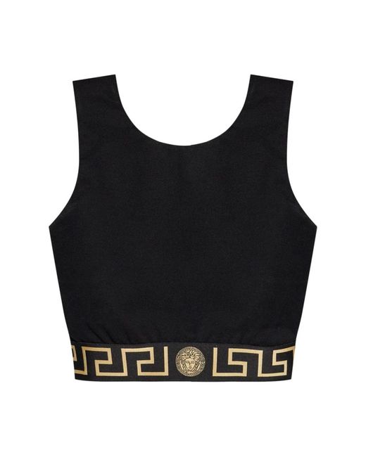 Versace Cropped Top in het Black