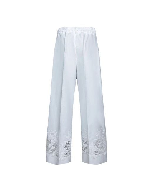 Straight Trousers P.A.R.O.S.H. de color White