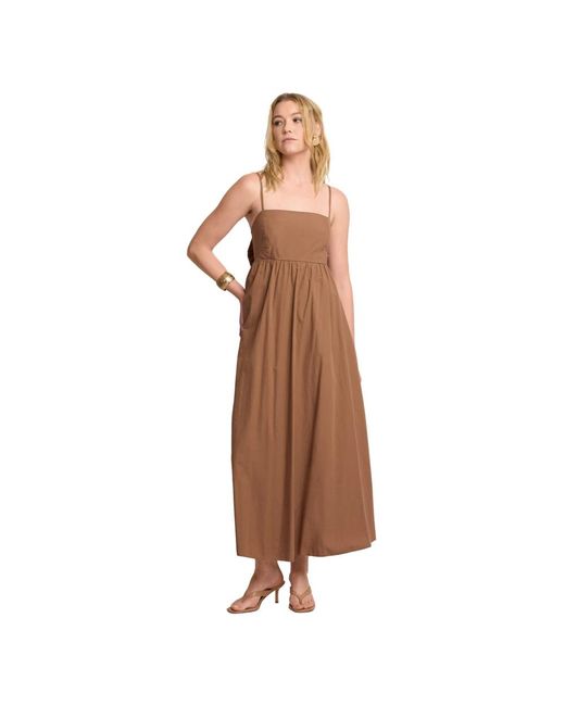 Kocca Kleedjes ,Bruin ,Abito Con Fiocco Sul Retro in het Brown