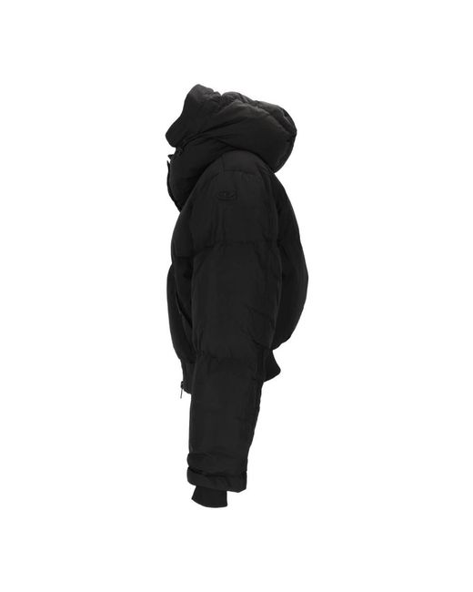 DIESEL Black Winter Jackets