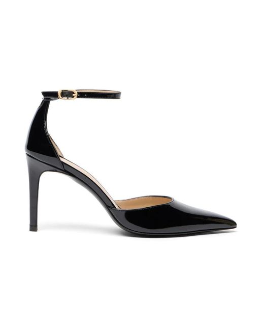 Stuart Weitzman Black Power Strop 85